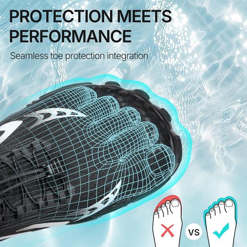 **Skiennix Barefoot Water Shoes - Comfortable Aqua Socks for Hiking, Swimming & Beach Activities | Wide Toe Box**
