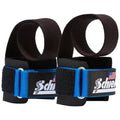 Schiek Dowel Lifting Straps with Wrist Support, blue, One size fits all