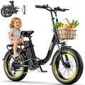 1800W Electric Bike - 52V/18.2AH Removable Battery | 86 Miles Range, Foldable Fat Tire, 7-Speed, UL2849 Certified, Max 330LBS