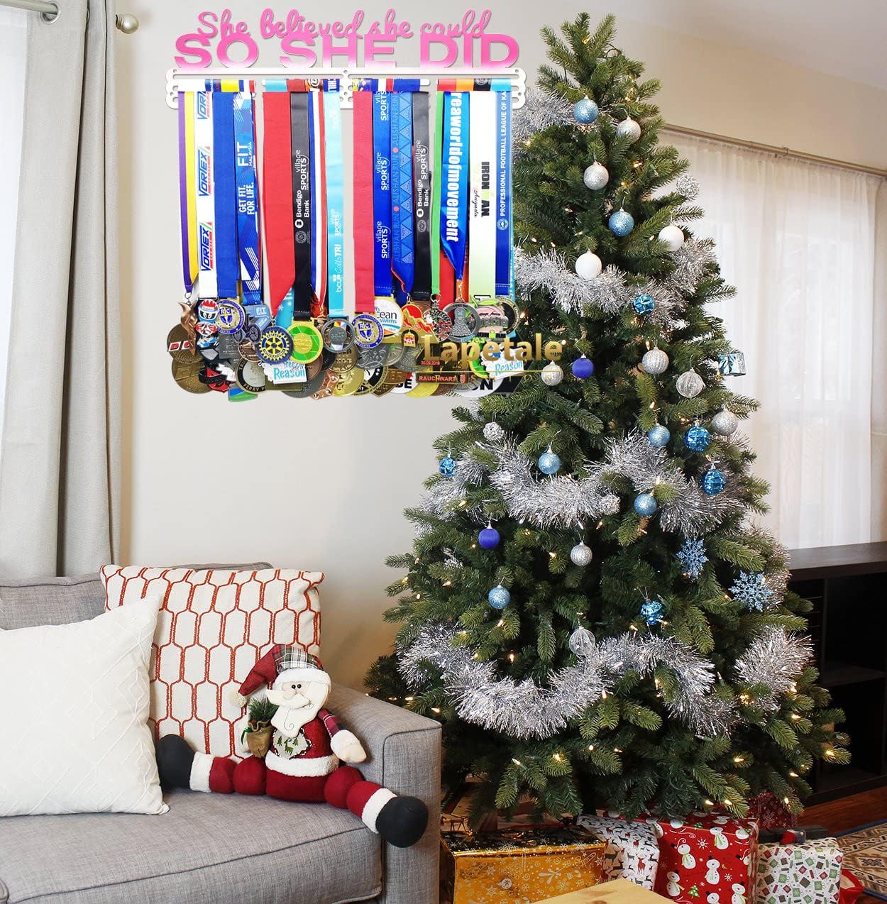 Skiennix Race Medal Holder - Stylish Wall Hanger for Marathon & Runner Medals | Durable Design