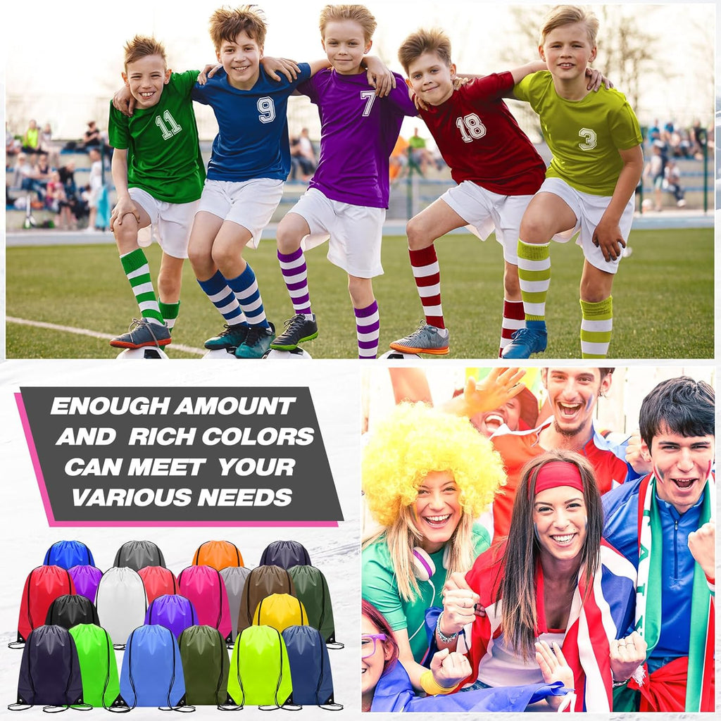 Shappy Drawstring Backpack - 150 Pcs Bulk Sports Gym Cinch Bags for Men & Women | 25 Color Options
