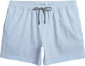 Maamgic Men's Swim Trunks - Quick Dry Seersucker Beach Shorts with Mesh Liner | 5.5 Inch Length
