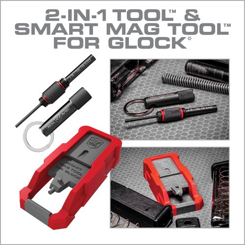 Real Avid Glock Armorer Tool Kit – 2 in 1 Multitool with Sight Tool Punch Tool and Magazine Tool Disassemble Clean Customize Glock Pistols & Magazines for All Generations Except Glock Plus Extensions