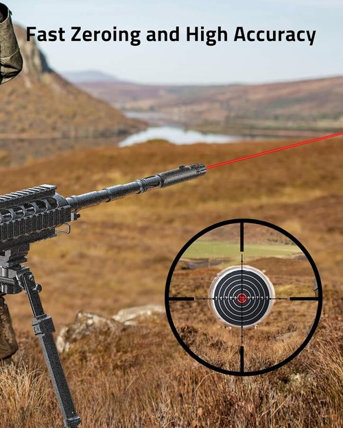 Bore Sight Laser Kit - Professional Red/Green Boresighter for 0.17 to 12GA Calibers | Perfect for Hunting Rifles & Pistols
