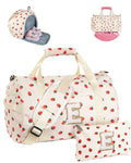 Vogewood 6 7 8 9 10 11 12 Year Old Girl Birthday Gifts, Girls Gym Bag, Kids Personalized Weekend Duffel Bags with Shoe Compartment, Initial Travel Tote with Makeup Bag, Holiday Gift Set (Letter E)