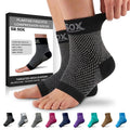 SB SOX Compression Socks for Plantar Fasciitis - Arch Support & Heel Pain Relief | Toeless Design, Small, Black