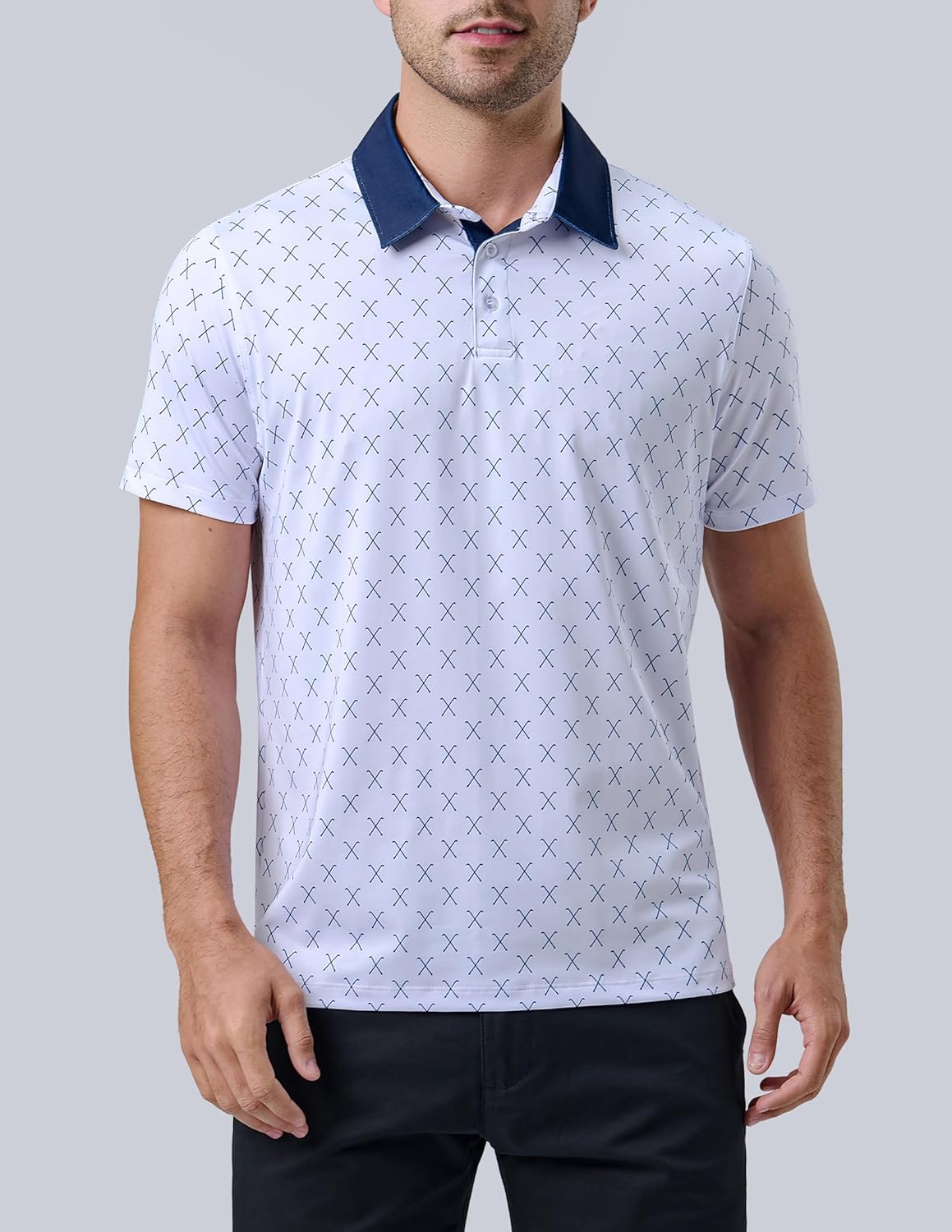 Skiennix Men's Golf Shirts - Performance Short Sleeve Moisture-Wicking Polo | 3-Pack Active Wear
