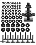 T Slot Bolts for Roof Rack Cross Bars, Platform, Cargo Basket, Stainless Square T Track Bolt Adapter to Secure Bike/Ski/Kayak Rack, Solar Panel, Awning, 4mm Thick