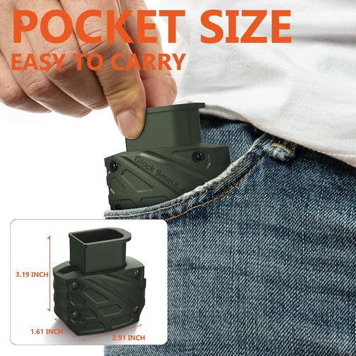 Ludex Speed Loader for Glock 9mm/.40 - Compatible with Glock Models 17-47 | Efficient Loading Solution