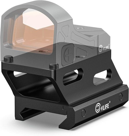 CVLIFE Red Dot Riser Mount - Reflex Sight Optic Riser Plate for Picatinny Rail | Fits RMR/RMS/RMSC, 21MM/23MM/25MM