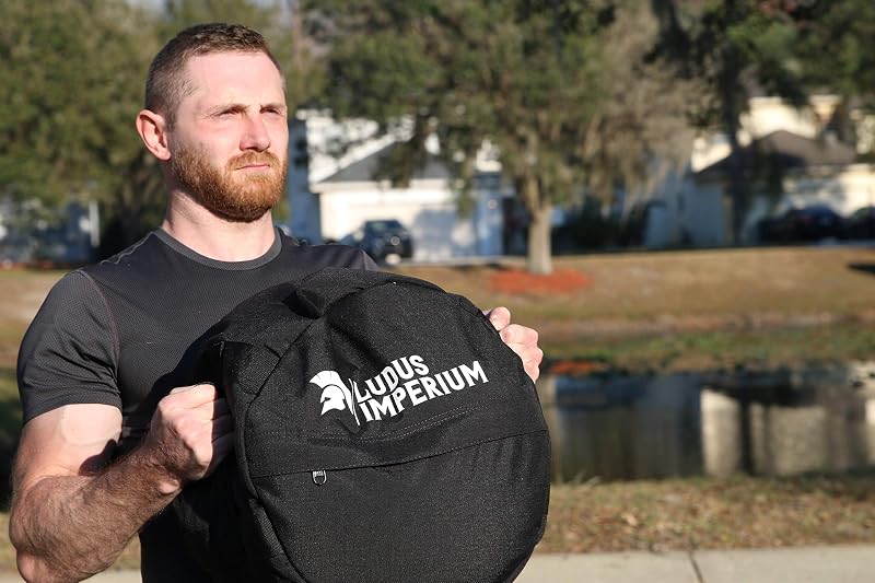 100 lb Round Fitness Sandbag with Two Handles – Heavy Duty Training Sandbags