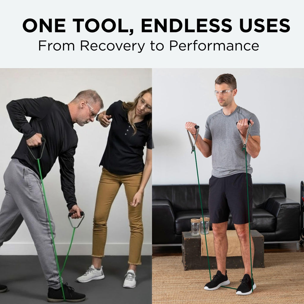 THERABAND Latex Resistance Tubing, Green, Heavy, Level 3, 100 ft Roll, Professional Grade Resistance Band for Exercise, Upper and Lower Body Workouts, Cut-to-Length, Color-Coded Levels