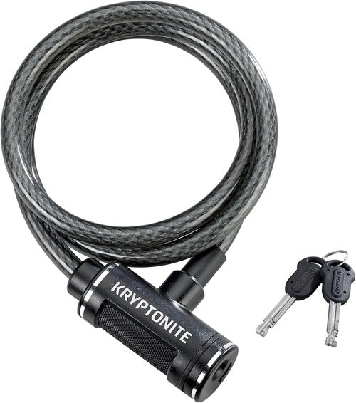 Kryptonite Bike Lock Cable - 6ft Braided Steel Anti-Theft Security Lock for Bicycles & Outdoor Equipment