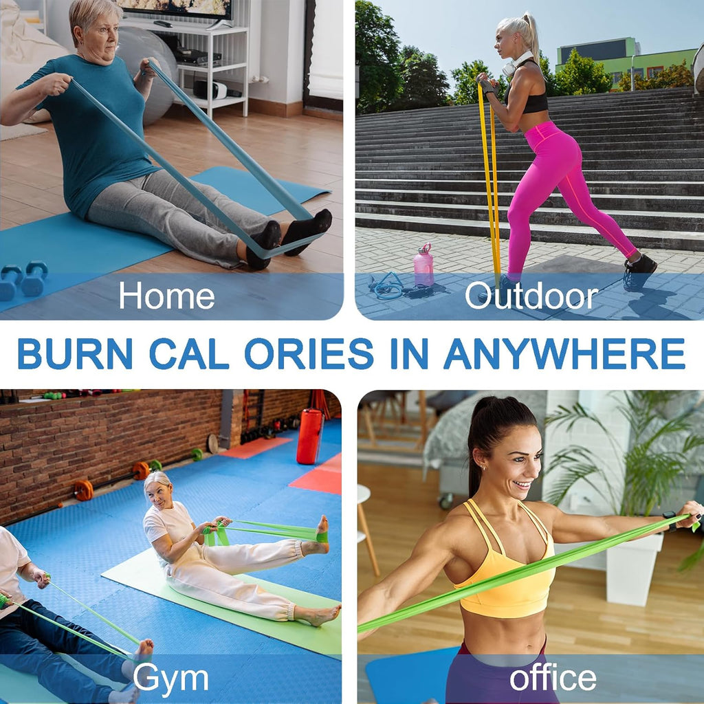 Skiennix Professional Resistance Bands - 10-Piece Set for Effective Workouts | Durable & Versatile