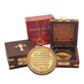 Antique Nautical Compass with “Be Strong and Courageous” Scripture Engraved | Vintage Magnetic Compass with Wooden Box | Baptism, Graduation, Christian Gift for Son, Father, Loved Ones