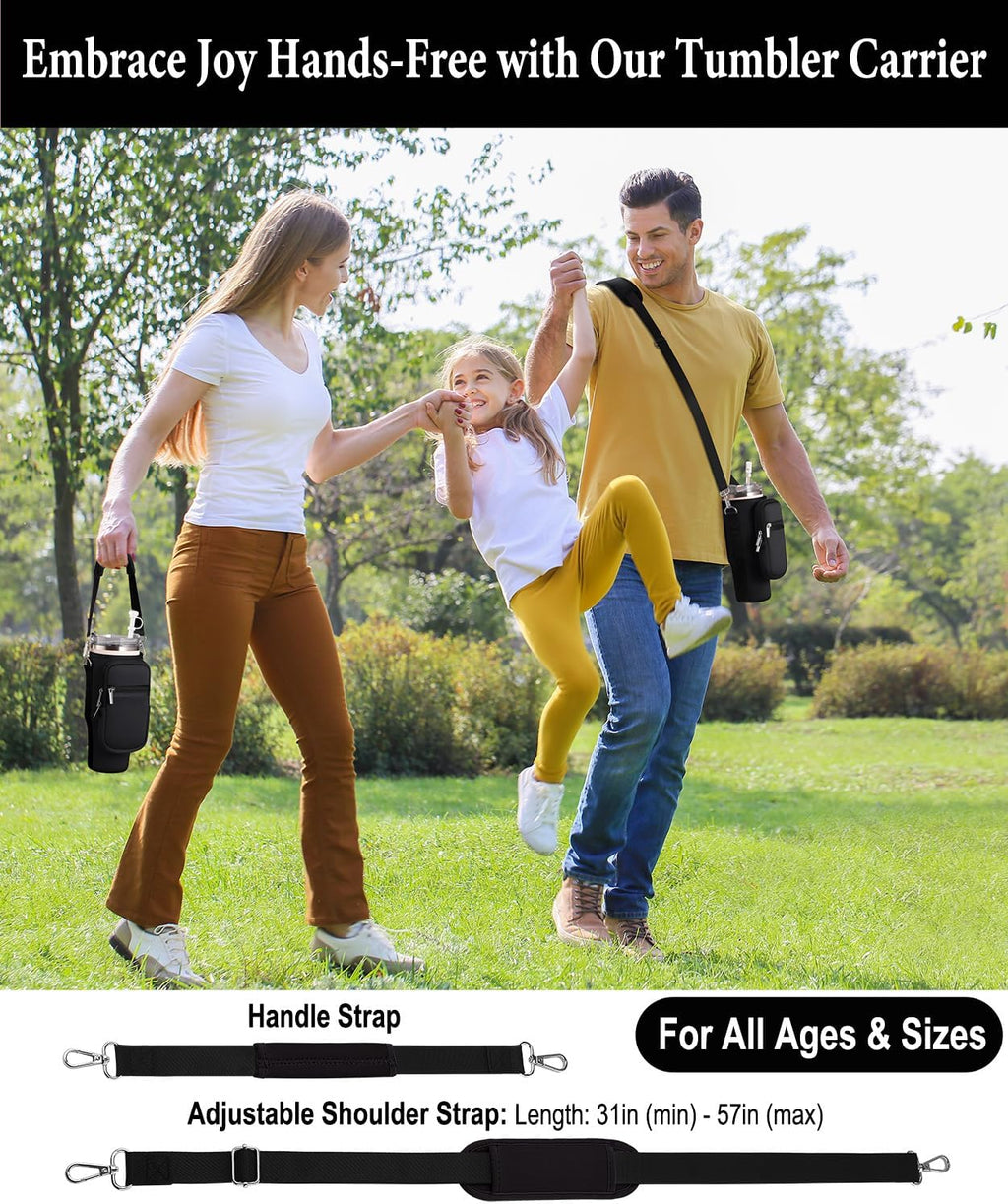 Stanley | Carrier Bag with Phone Pocket - Adjustable Sling Sleeve for 40 oz Tumbler & Accessories