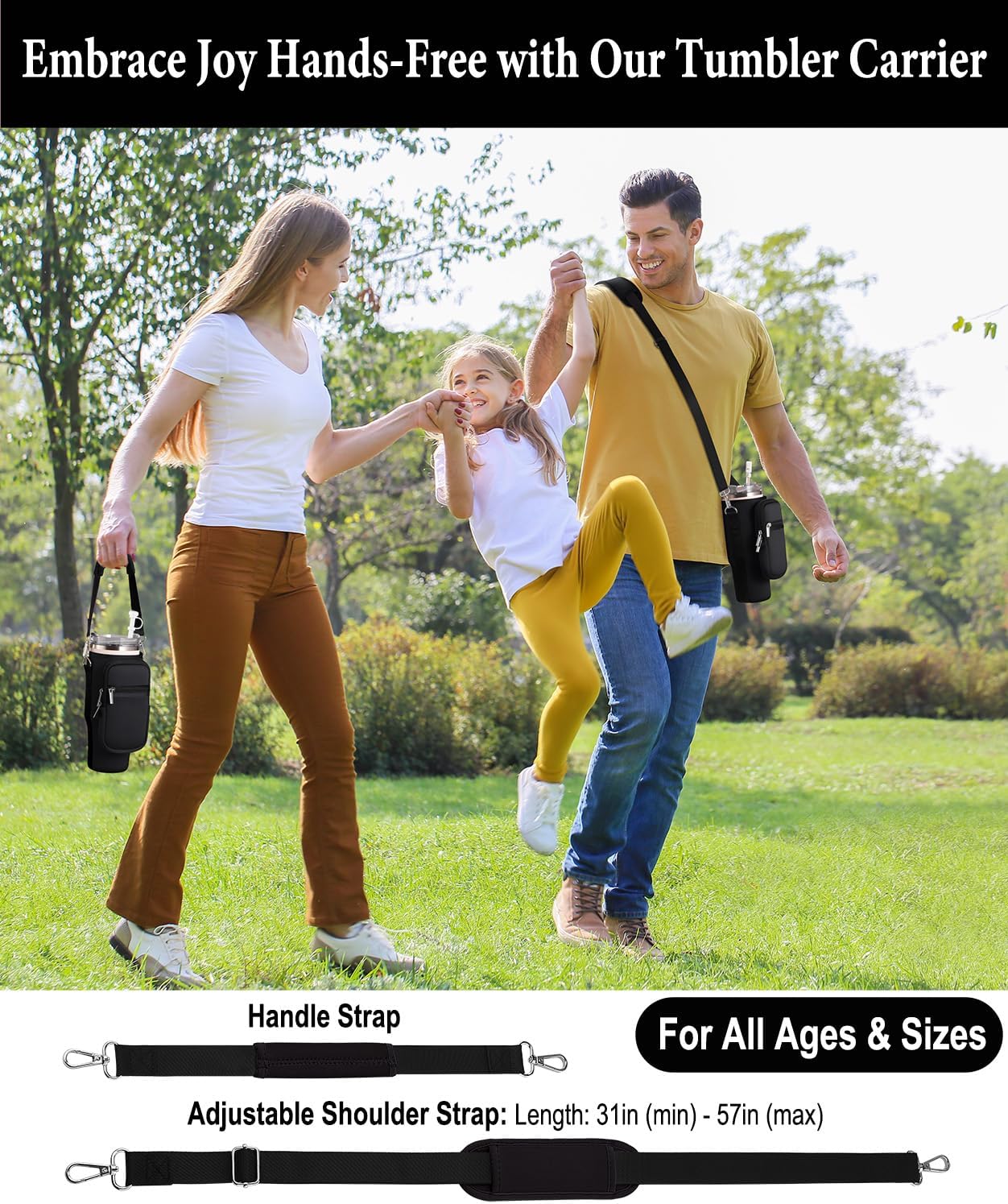 Stanley | Carrier Bag with Phone Pocket - Adjustable Sling Sleeve for 40 oz Tumbler & Accessories