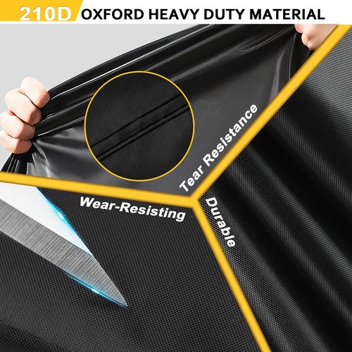 Bike Cover for 1, 2 or 3 Bikes Outdoor Waterproof, Heavy Duty Bicycle Cover with Reflective Strips Storage Bag Rain Dust UV Wind Proof Bike Tarp for Mountain Road Electric Bike