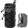 Neverwhy Large Water Bottle Holder Pouch Bag, Backpack Water Bottle Holder Mesh Bag Carrier Fits for 10-32oz Bottles, Heavy-Duty Water Bottles Holder Accessories for Hiking, Sports, Travel, Outdoor