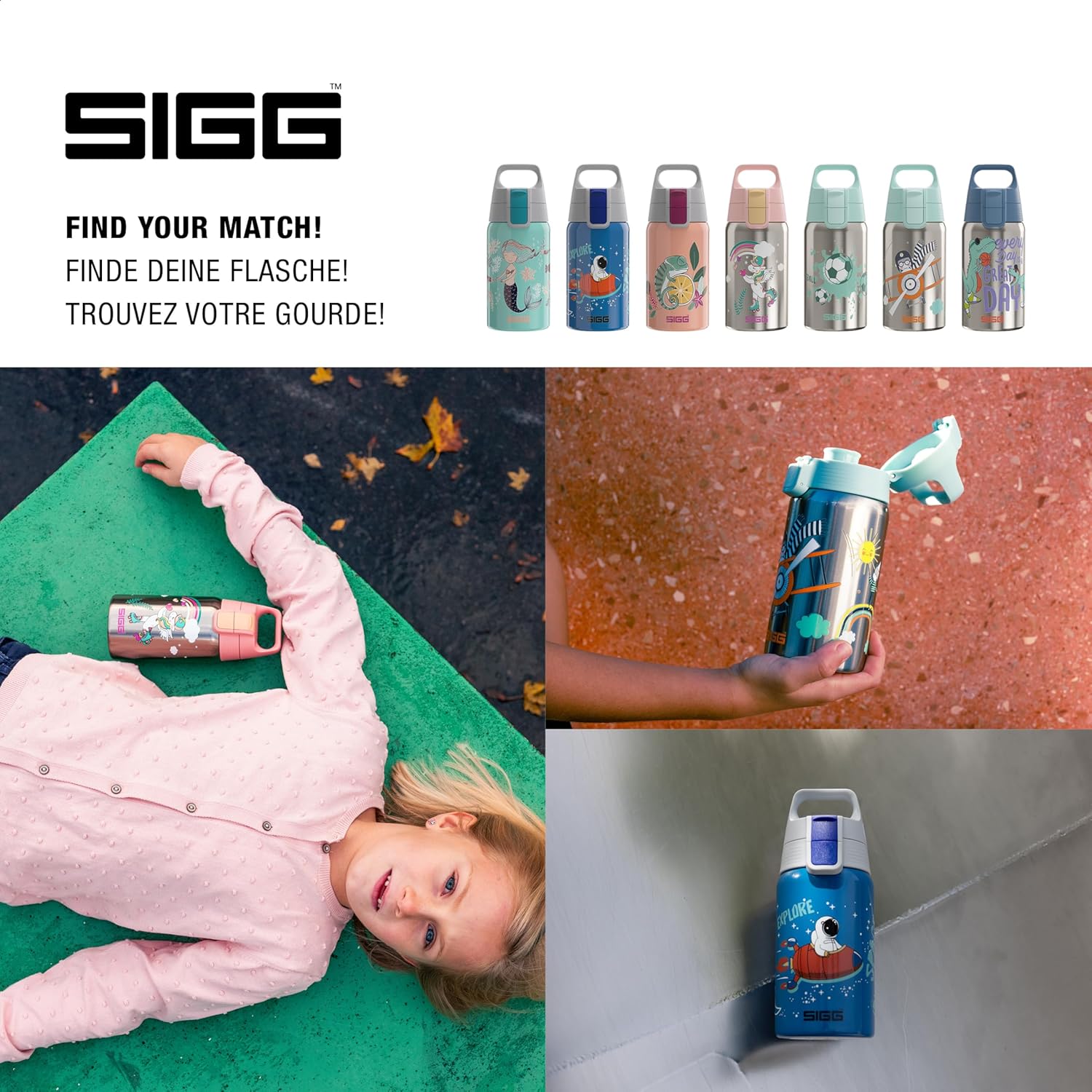 SIGG - Stainless Steel Kids Bottle - Shield One for Carbonated Beverages - 17 Oz Capacity