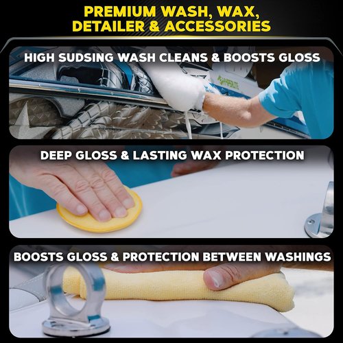 Meguiar's Boat Cleaning Kit - Premium Marine-Grade Essentials for Your Boat or RV