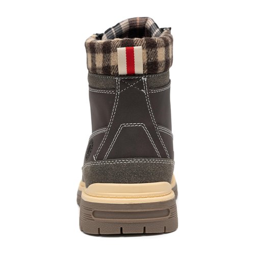 ANJOUFEMME Winter Hiking Boots Men Waterproof, Warm Work Trekking Boots for Men FNM19-G-BROWN-10.5