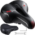 Youngdo Bike Seat - Comfortable Wide Gel Saddle for Road & Mountain Bikes | Breathable Design