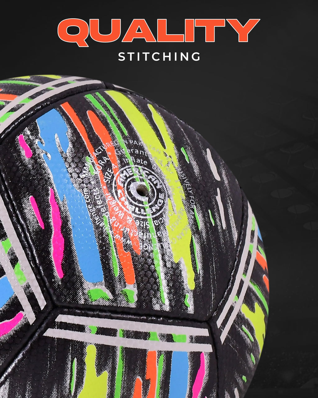 American Challenge Kura Soccer Ball – Professional Training Soccer Ball for Grass Fields – Durable TPU Machine Stitched Soccer Balls – Sizes 3, 4 & 5 – Outdoor Practice & Match Play