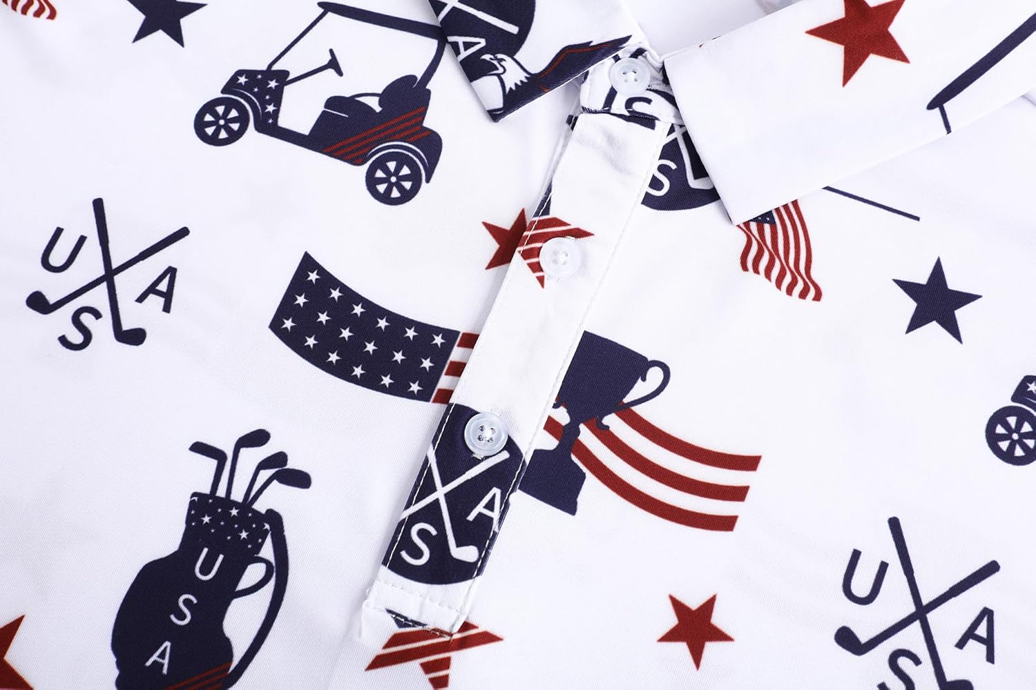 Skiennix Men's Golf Polo Shirt - Short Sleeve Moisture-Wicking Performance | Casual Funny Print