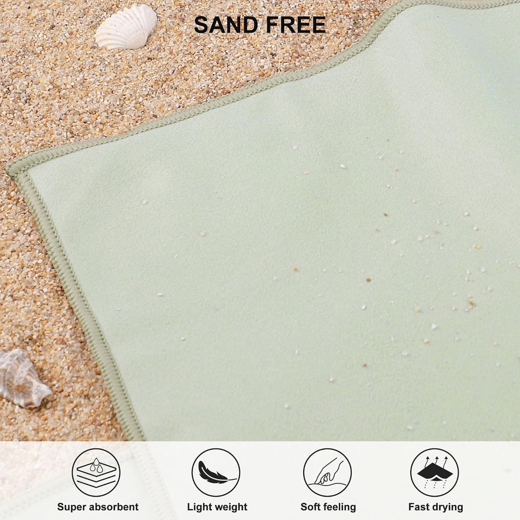 Rainleaf Microfiber Towel - Quick Dry, Super Absorbent & Ultra Compact | Perfect for Travel, Gym & Camping