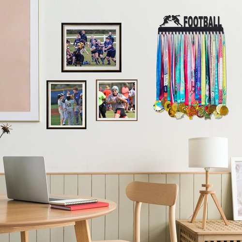 Goutoports Medal Hanger Display - Durable Metal Rack for 60+ Medals | Easy Installation for Sports Collectibles