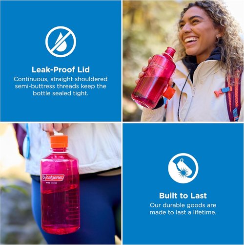 Nalgene 32 oz Narrow Mouth Water Bottle - BPA-Free, Durable & Leak-Proof for Gym, Office & Travel | Eggplant