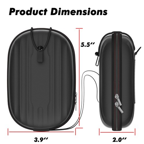 Swinora Rangefinder Case – Hard Shell Case with Carabiner Clip, Compatible with Callaway 300 Pro, Bushnell V6 V5 V4 V3 V2 Pro X2 XE & More (Black)