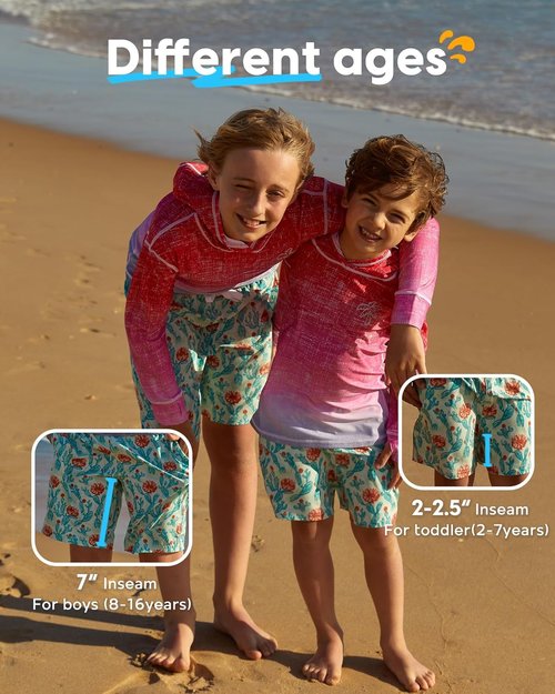 Maamgic Boys Swim Trunks - Stretch Quick-Dry Swim Shorts for Kids | Toddler Bathing Suits