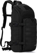 AMHEH 20L Slim Tactical Backpack - Rugged MOLLE Daypack with Suspended 13" Laptop Compartment | Black