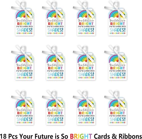 BYYJ Graduation Sunglasses - Future Is So Bright | 18 Pcs Set for Pre-K & Kindergarten Celebrations