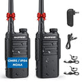BAOFENG MP31 GMRS Radio Handheld Two Way Radio, Waterproof Rechargeable Walkie Talkies with NOAA Scanning & Receiving, GMRS Repeater Capable, 2-in-1 Type-C Charging Cable, Earpieces, 2 Pack