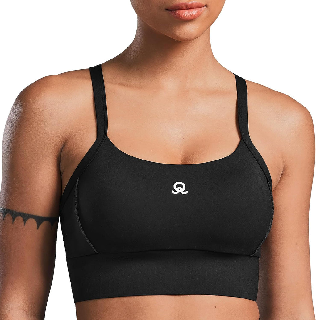 Skiennix Medium Impact Sports Bra - Y-Back Design with Removable Pads | Women's Gym Bra XS-XXL