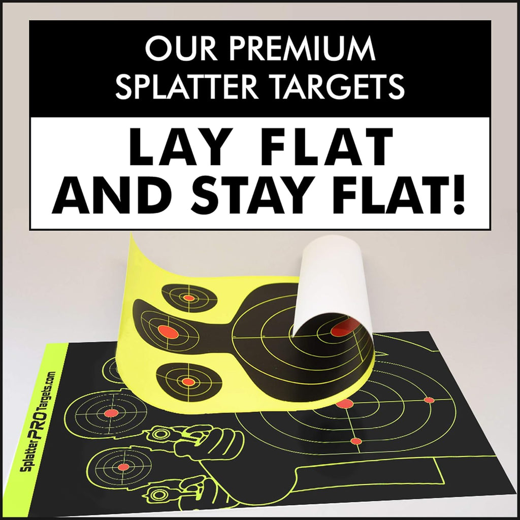 Splatter Targets 12x18 - Bright Burst on Impact for Instant Shot Visibility
