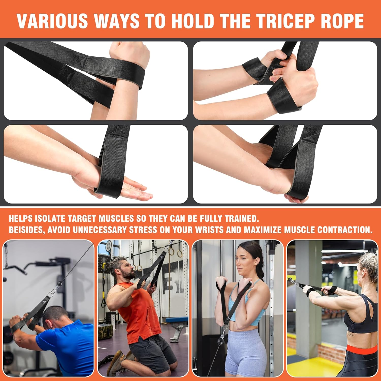 SERTT Weight Cable Pulley System - Upgraded 2-in-1 Loading Pin for Tricep, Bicep, Shoulder & Back Workouts