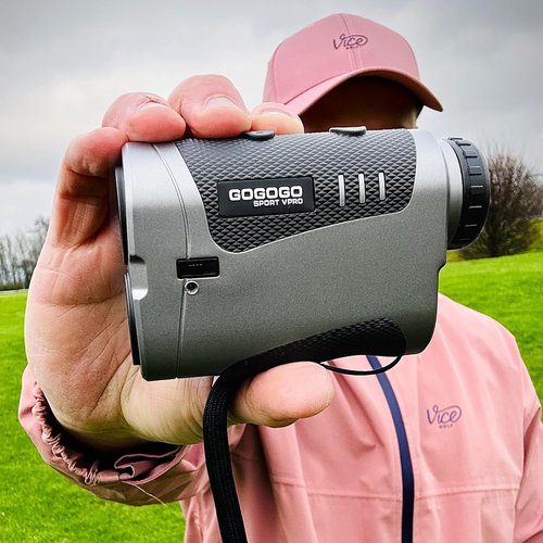 Gogogo Sport Vpro VRP Golf Rangefinder - 1500/2500 Yd Range, 7X Magnification, Rechargeable | Accurate & Versatile