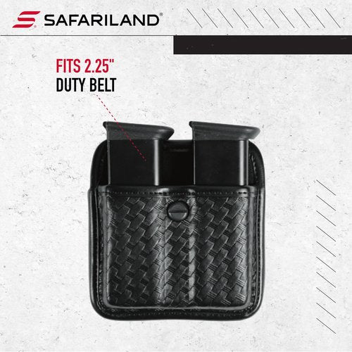 Bianchi, 7922 AccuMold Elite Triple Threat II Magazine Pouch, Basket Black, Size 2
