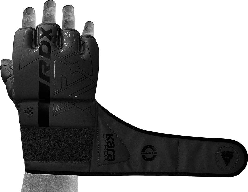 RDX MMA Gloves - Pre-Curved Mixed Martial Arts Mitts for Men & Women | Maya Hide Leather for Sparring & Training
