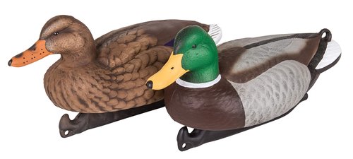 Flambeau Outdoors 1812DPK Masters Series 14” Full-Sized Mallard Duck Decoys, Classic Floaters - 12-Pack