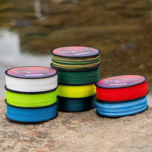 KastKing SuperPower Braided Fishing Line - Abrasion Resistant & Zero Stretch - Smaller Diameter for Superior Performance
