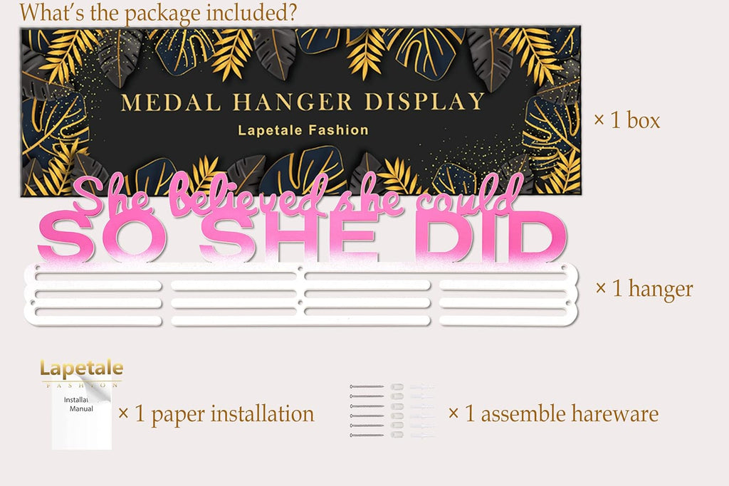 Skiennix Race Medal Holder - Stylish Wall Hanger for Marathon & Runner Medals | Durable Design