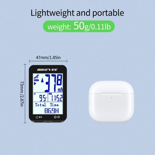 GPS Speedometer & Odometer by [Brand Name] - Wireless Bike Computer with Auto Start/Stop & IPX7 Waterproof | 2.4” LCD Cycling Tracker