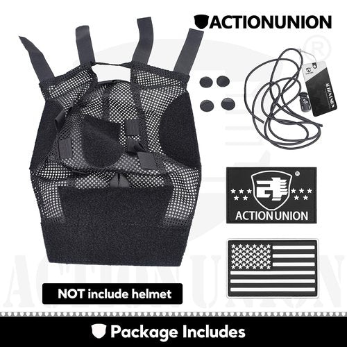 ACTIONUNION Tactical Airsoft Helmet Cover Breathable Mesh Helmet Cover for PJ/BJ/MH Helmet (OD)