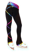 Ice Figure Skating Rainbow Criss Cross Pants (Child Medium)