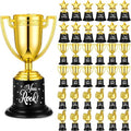 Lenwen Gold Trophy Awards - 36 Pack Mini Thumbs Up Trophies for Students | Perfect for Sports & Classroom